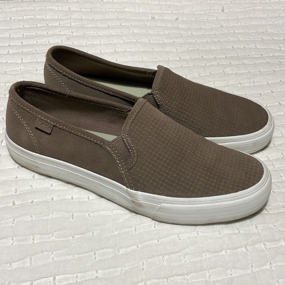 Like New! Keds Double Decker suede Sneakers 7M taupe
